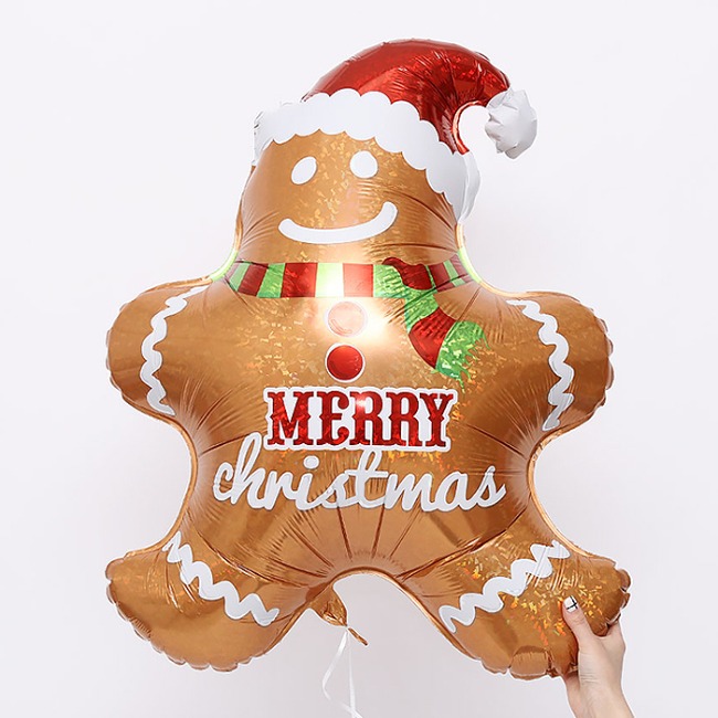 크리스마스 쿠키 풍선 깅거브래드맨 79cm
