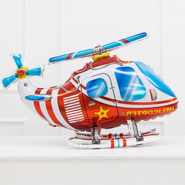 스탠딩 대형 헬리콥터 풍선 80cm 생일파티용품