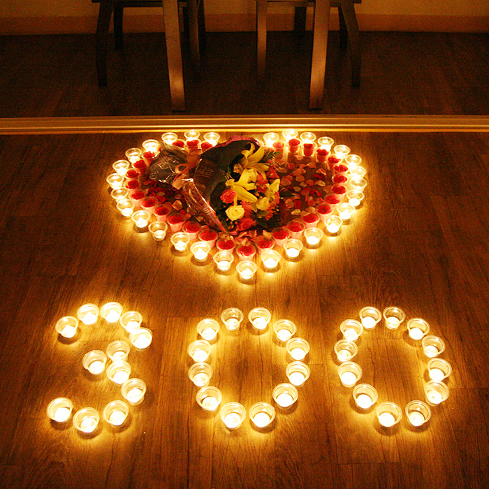 LED촛불 기념일세트 100일 365일 1주년 이벤트