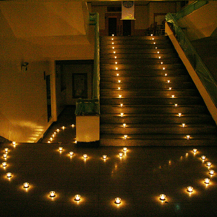 계단 촛불길이벤트