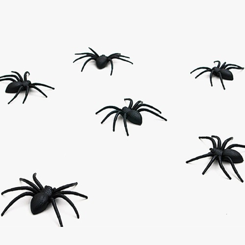 미니 모형 거미 6개입 할로윈파티 거미줄 장식 소품