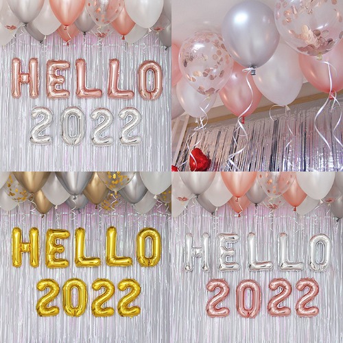 HELLO 2022 신년파티 풍선 장식 데코 풀세트