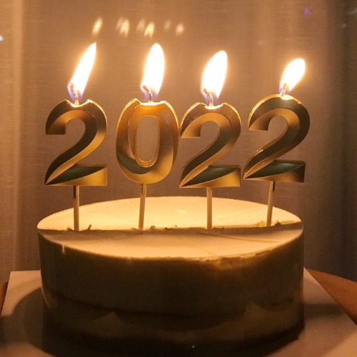 케익초 2022 신년파티 숫자초 세트